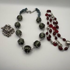 Elegant Glass Beaded Necklace Set